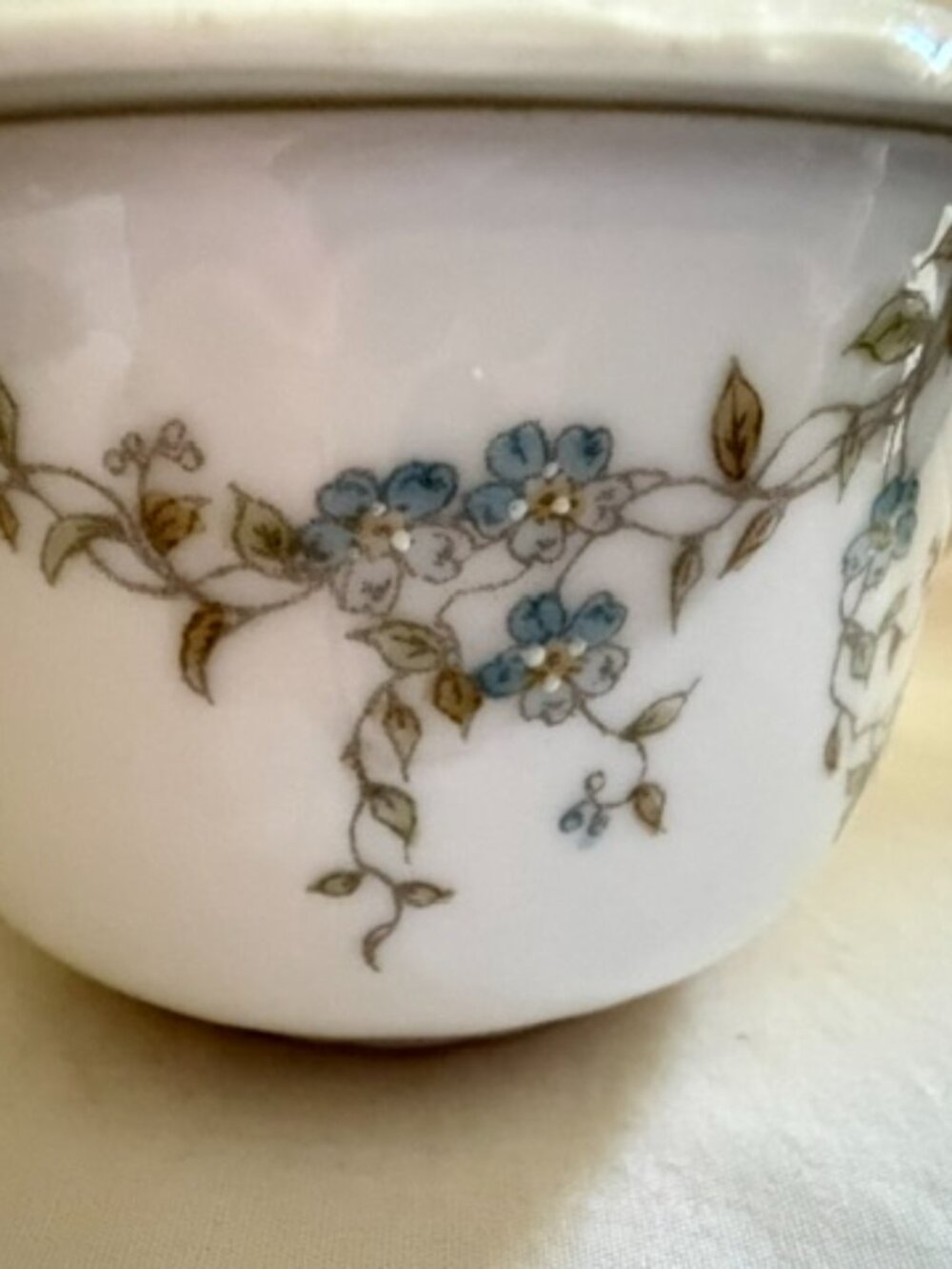 Vintage Limoges Porcelain Lidded Sugar Bowl - Picture 3 of 12